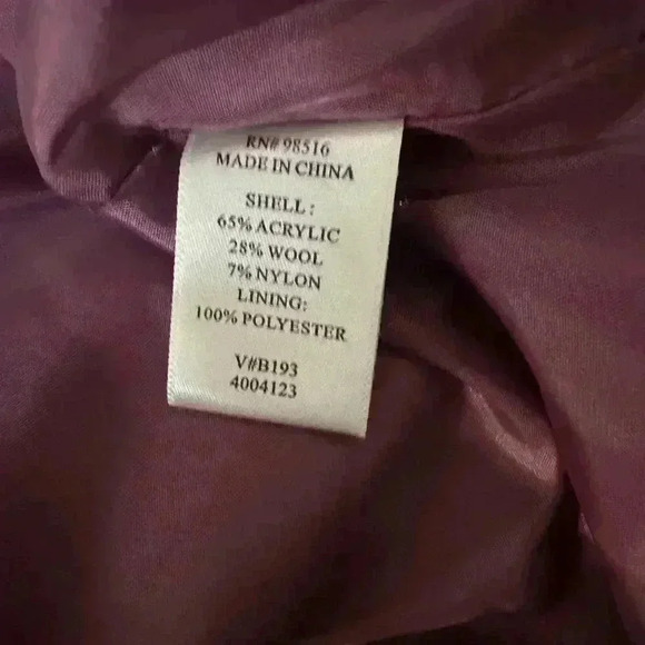 Coldwater Creek Vest Womens Herringbone Full Zip Wool Blend Sz 12 NWT - Picture 5 of 5